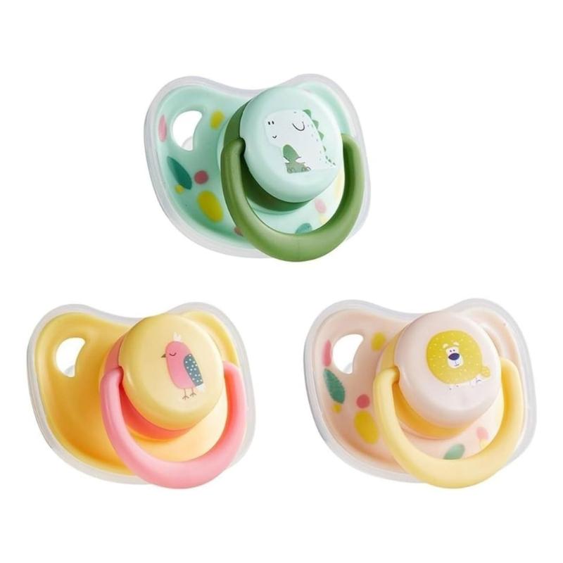 

Soothing Pet Pacifier Set of 3 Chew Resistant Silicone Teething Pacifier Toy for Puppies and Kittens Baby Pet Supply 1