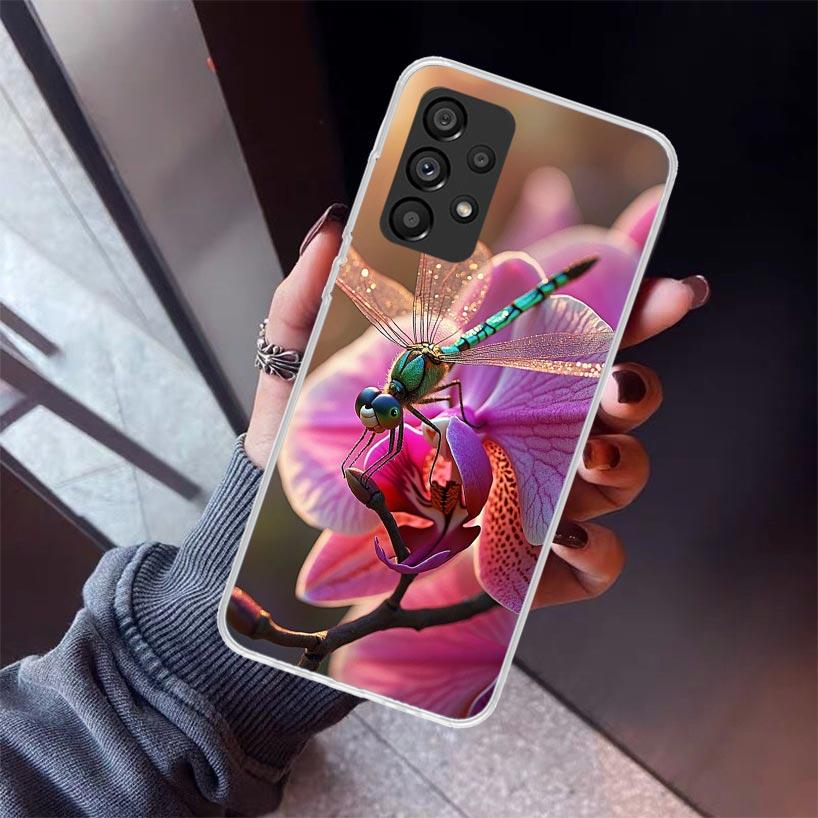 

Beautiful Dragonfly Enthusiasts Phone Case For Samsung Galaxy A12 A52S A42 A32 A22 A51 A50 Note 20 Ultra 10 S10 Plus A71 A70 A31 Samsung A52