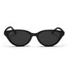 [MODERN CLASSIC] Modern Classic Mira Cat-Eye Slim Sunglasses, UV Protection, Unisex, Modakura (Black), UV400 Polarized Lenses, Sabae Design Brand