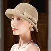 2026 new hat women's spring and summer fashion foreign style thin face small visor sun protection bucket hat women hollow