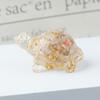 Resin Turtle Aquarium Decor With Natural Crystal Chips For Home Office And Gift