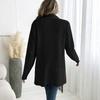 Women's Asymmetric Cardigan Sweater with Buttons and for Casual Outwear