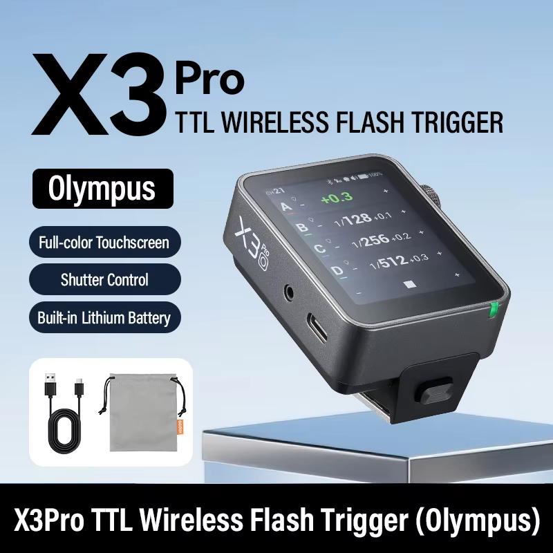Godox X3PRO C/N/S/F/O 2.4inch TTL HSS 2.4G Wireless Flash Trigger OLED Touch Screen Transmitter for Sony Canon Nikon Fuji Olympu