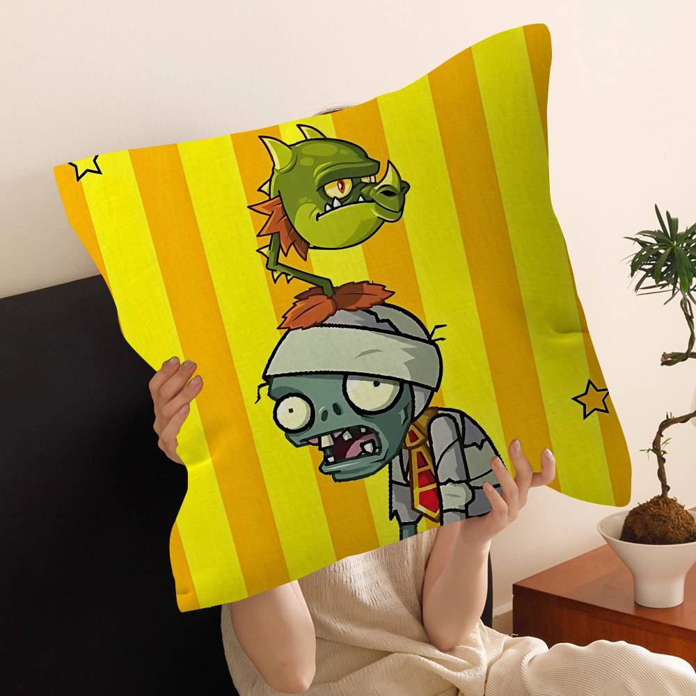 Game Plants Vs Z-Zombies 45*45Cm Cushion Cover Pillow Cover Decor Pillowcase Home Pillowcase For Couch Pillow