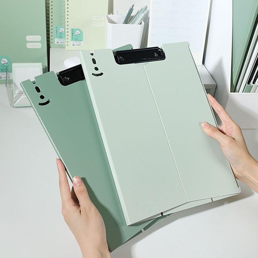 Foldable A4 Vertical Clip Board Dual Purpose Document Pad Acrylic Writing Pad  Office Supplies