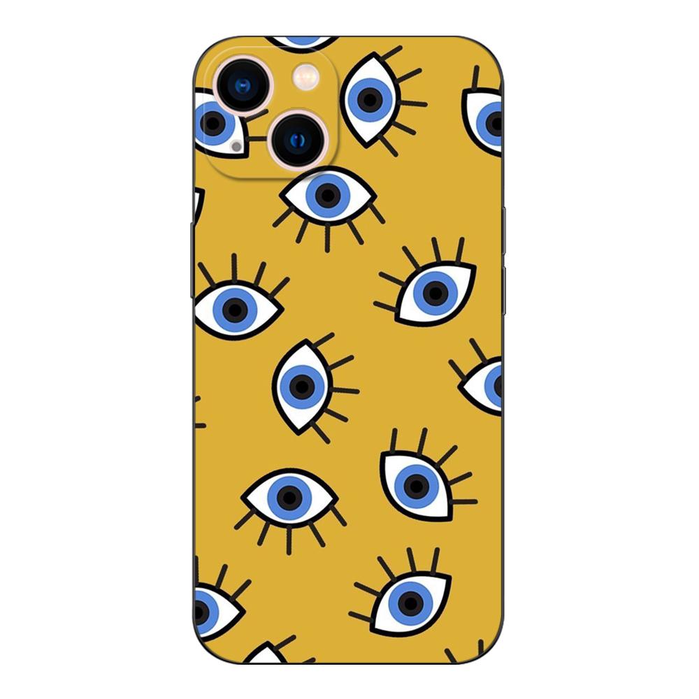 Black Tpu Case For Huawei P30 Lite P30 Pro P40 LITE E P Smart 2020 Cover Evil Eye Illustration