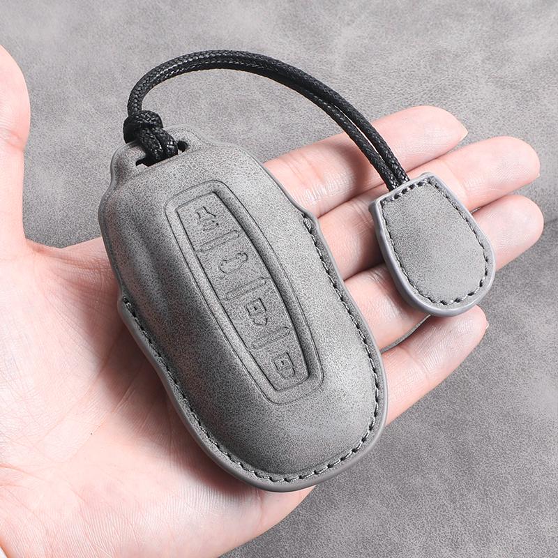 4 Buttons Leather Car Remote Key Case Cover for Ford Tourneo Custom 2025 Equator Sport Equator for JMC Territory Key Accessories
