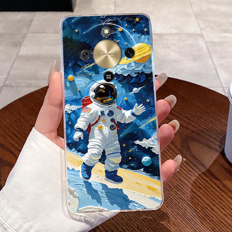 Casing For Honor X9d Case 5G Aesthetic Fashion Cute Cat Cartoon Soft Silicone Back Cover HonorX9d X 9d 5G Transparent Phone Case