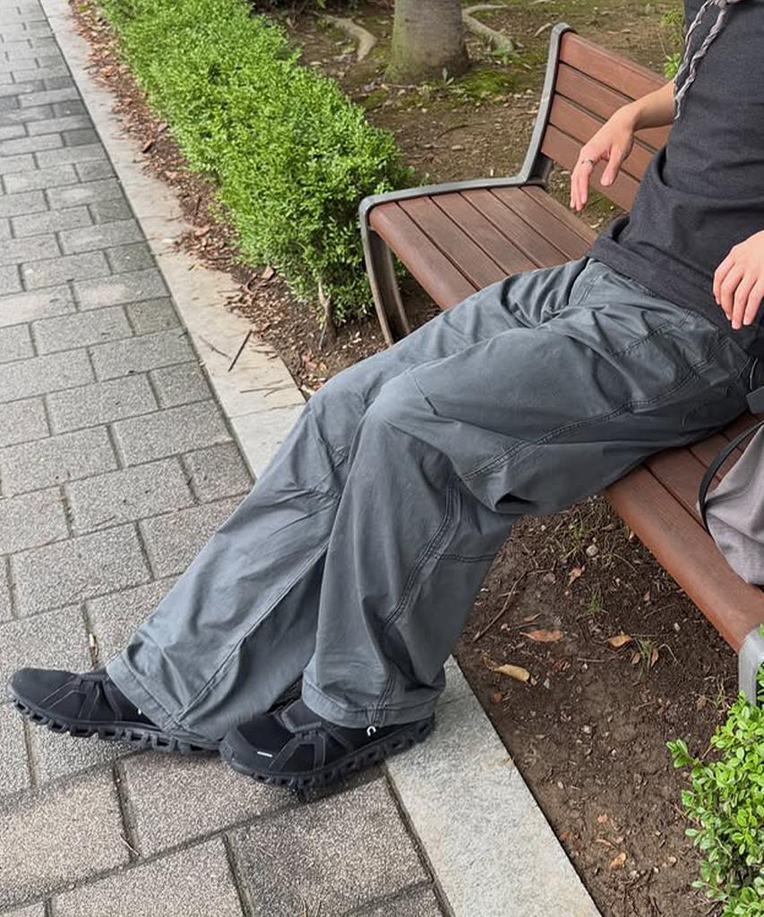 INTEMPOMOOD Cool Breeze Curved Pants_Charcoal
