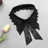 Vintage Embroidery Fake Collar For Women White Lace Hollow False Detachable Collar Lapel Shirt Tie Necklace Clothes Accessory