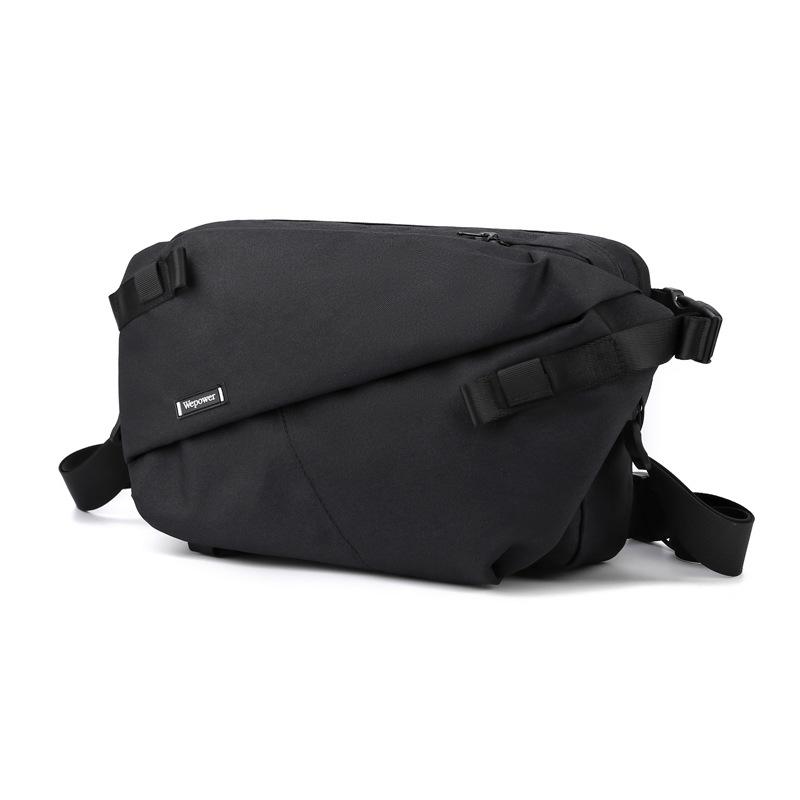 Men’s Functional Sling Crossbody Bag Large Capacity Tactical Messenger Bag Casual Cycling Shoulder Bag чёрный