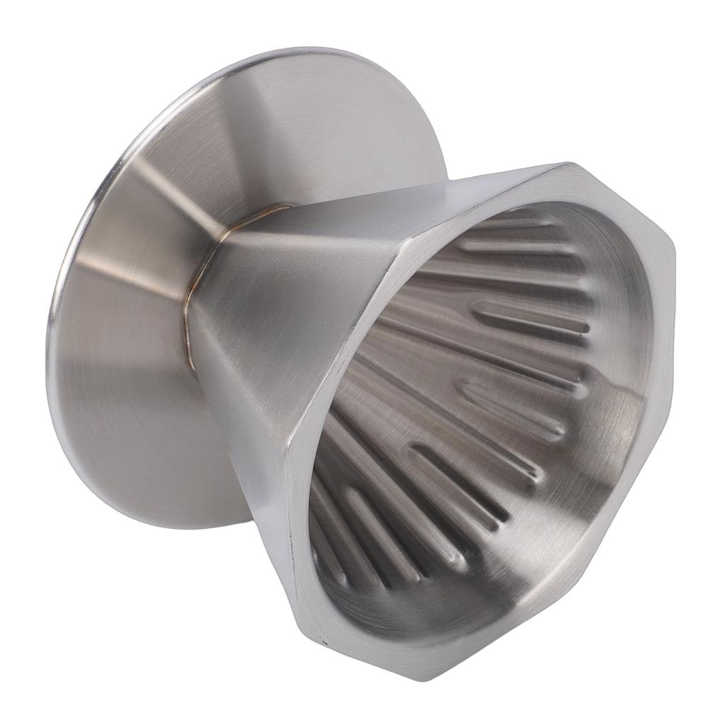 Pour Over Coffee Dripper 304 Stainless Steel Double Layer Octagonal Metal Cone Coffee Maker Filter for Home Travel