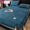 Lenzuolo con angoli in flanella calda con fascia elastica per letto singolo/matrimoniale Coprimaterasso aderente super morbido e caldo Coprimaterasso delicato sulla pelle