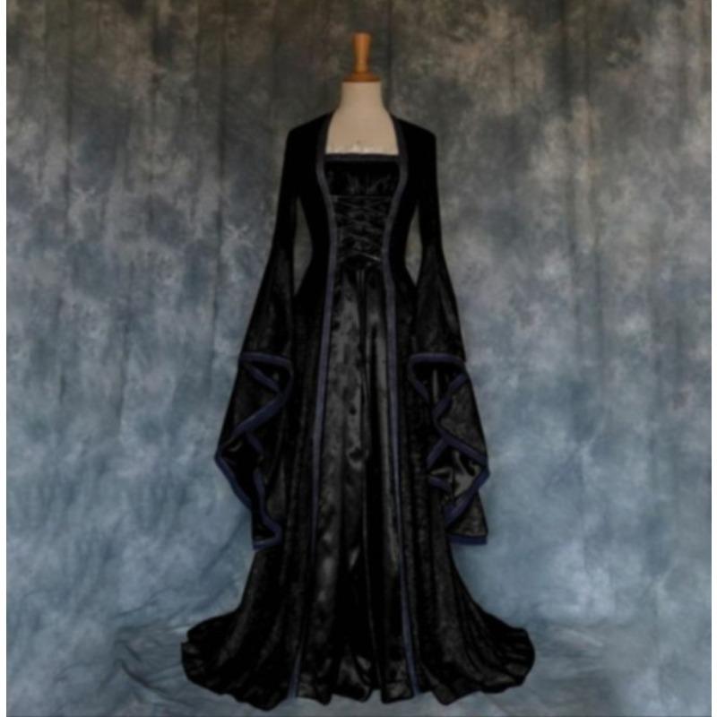 Nouvelle Robe d'Halloween Souhait Art Médiéval Rétro Cosplay