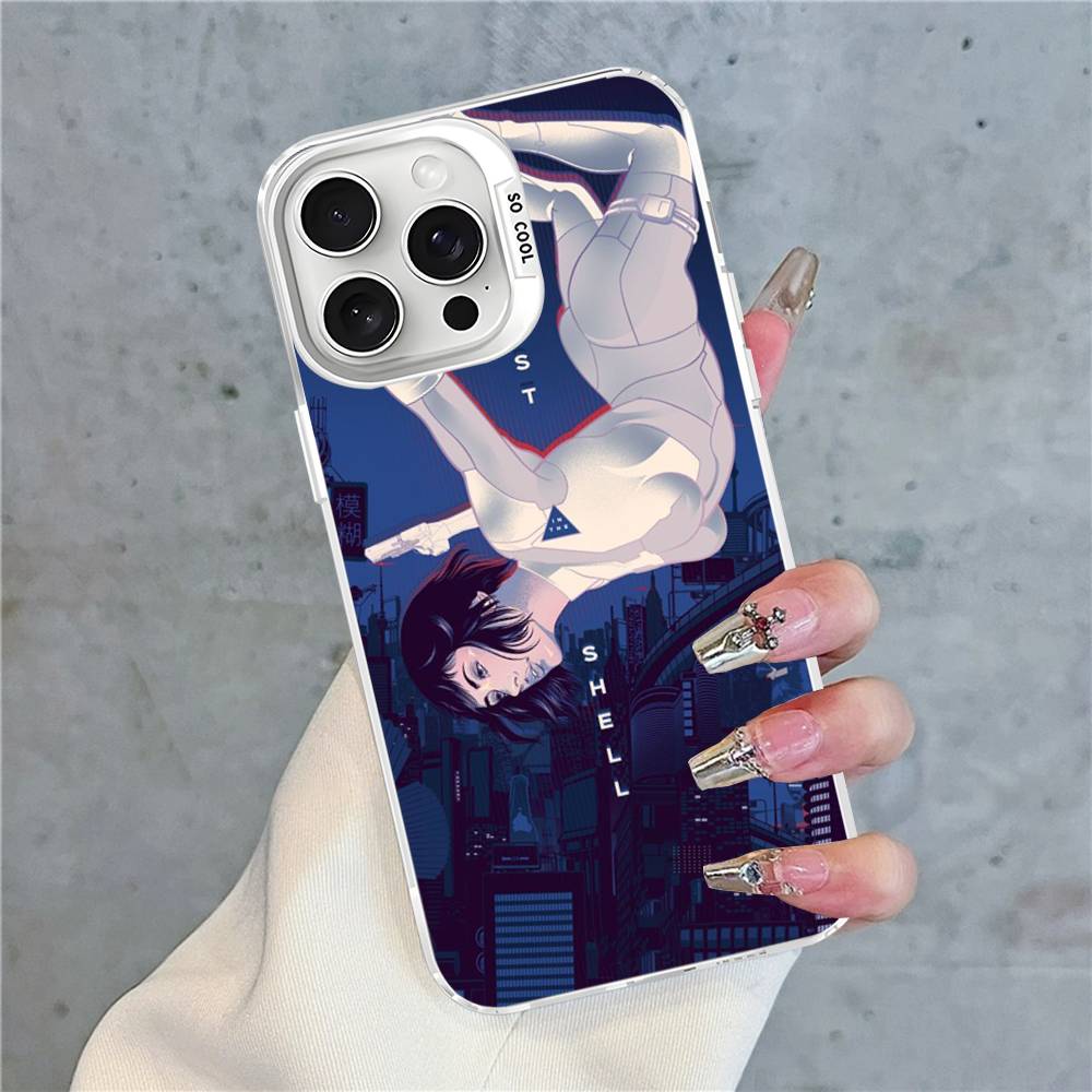 Anime G-ghost In The S-shell Cartoon Phone Case For IPhone 17 16 15 14 13 12 Pro Matte Shockproof Back Anti Fall Matte Cover