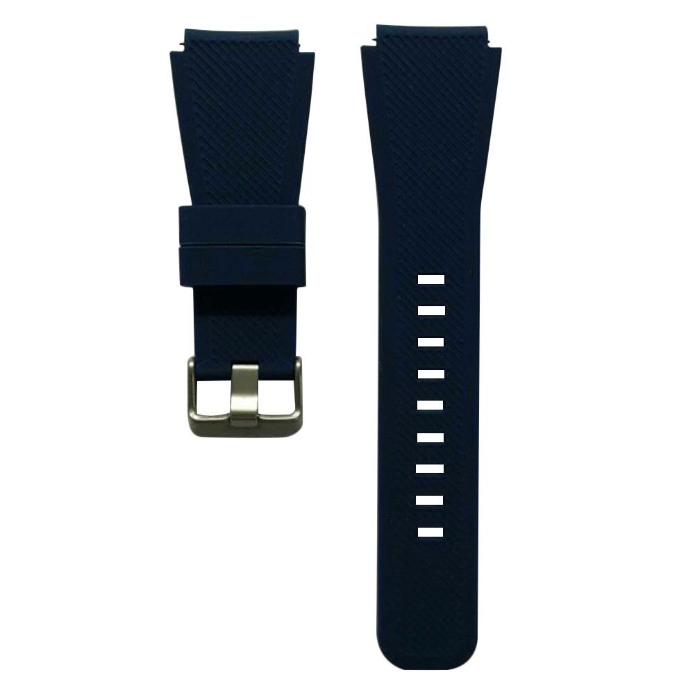 Quick Release Silicone Replacement Strap Wrist Watch Band with Stainless Metal Clasp for Samsung Gear S3