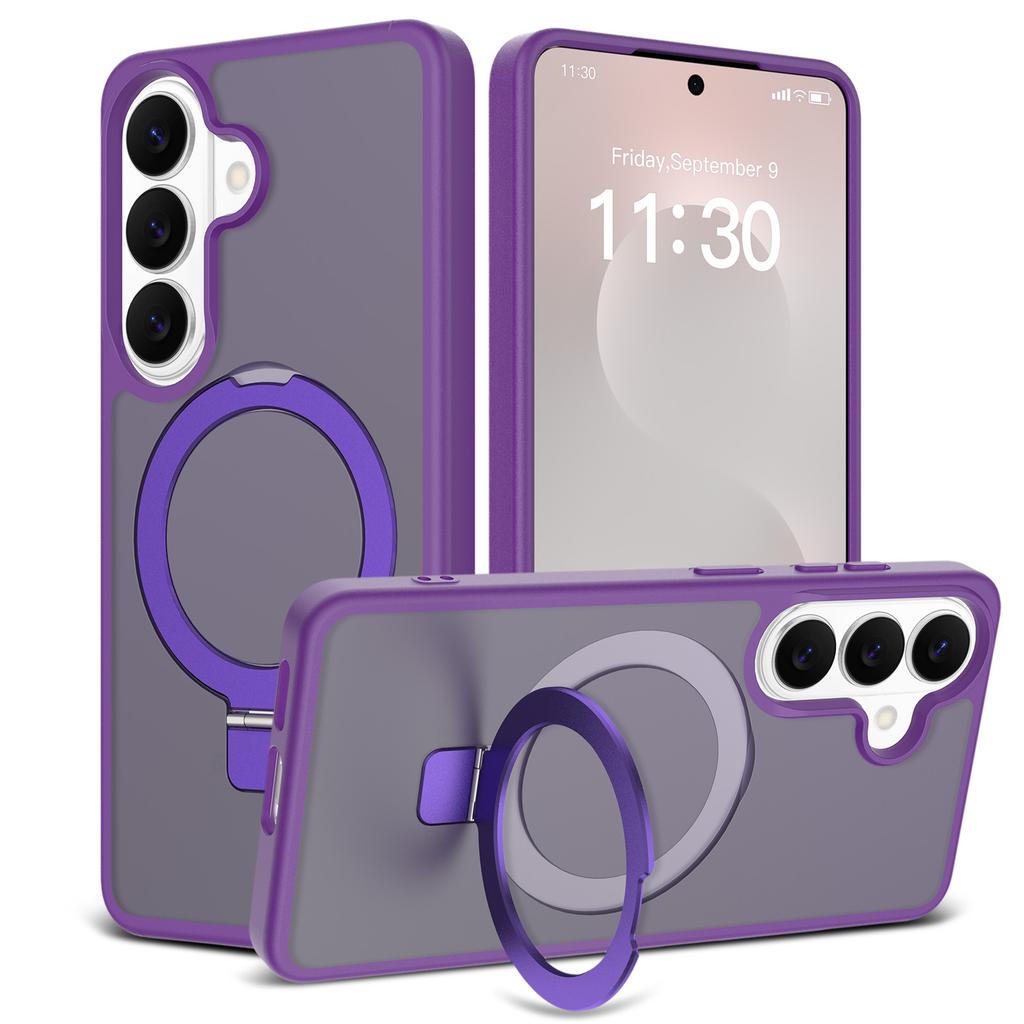 2026 Suitable for Samsung S26ultra Mobile Phone Case Magnetic Suction 25 + 2-in-1 Anti-drop S26plus Bracket Protective Case