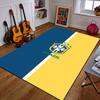 Brazil Football Logo Design Carpet Patterned Carpet a Non Slip Rug Suitable for All Seasons and Any Setting, Gift