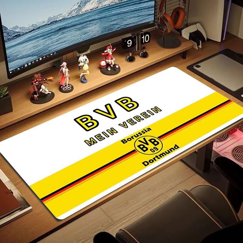 Bvb Home Ground Large Size Mouse Pad Large Gaming Table Cushion Nonslip Laptop Tablet Big Mousepad Xxl Mat Mini Pc Playmat With Lock Edge