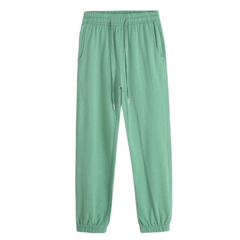 Women's Casual Summer Cotton Harem Sweatpants - Loose Fit, Cuffed, Sports Style