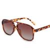 Aviator zonnebril met dubbele brug voor dames en heren, casual, modieus, anti-verblinding, ideaal voor autorijden, strand en reizen.