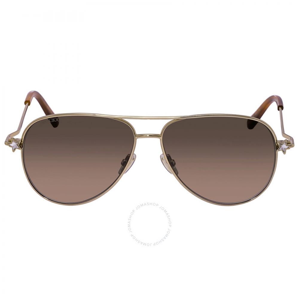 

Jimmy Choo Brown Gradient Pilot Ladies Sunglasses SANSA S 0J5G HA 58