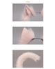 Fox ears and tail fox and wolf fox fluffy for cosplay cultural school unisex [TatickCuftumes] set, ears, tail, tail, tail, handmade, accessories,