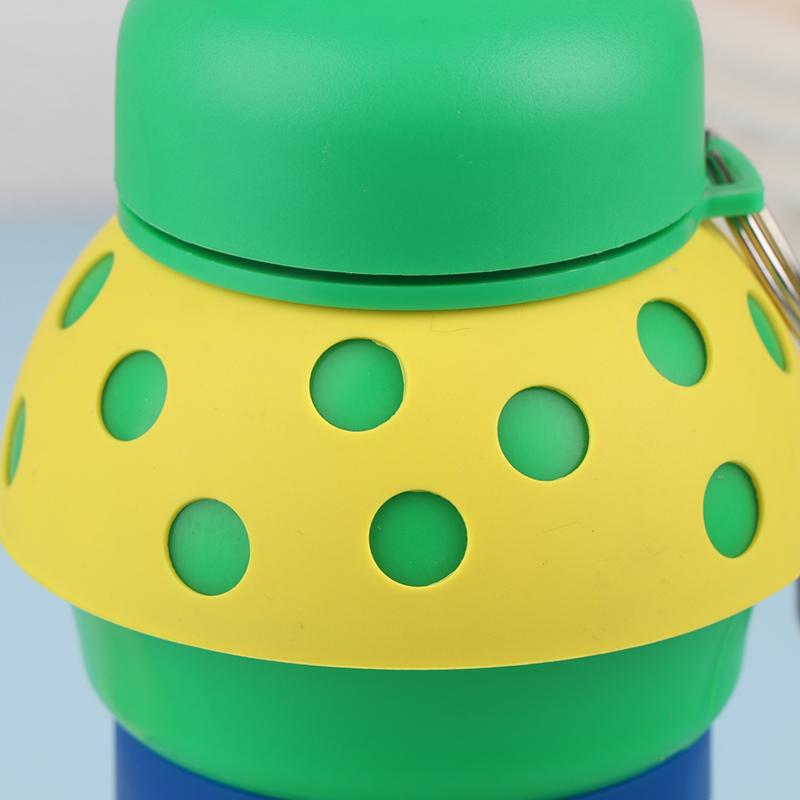 Fold Silicone Water Bottle Outdoor Basketball Football Tennis Golf Baseball Pickleball Leakproof Portable Kids Water Bottle
