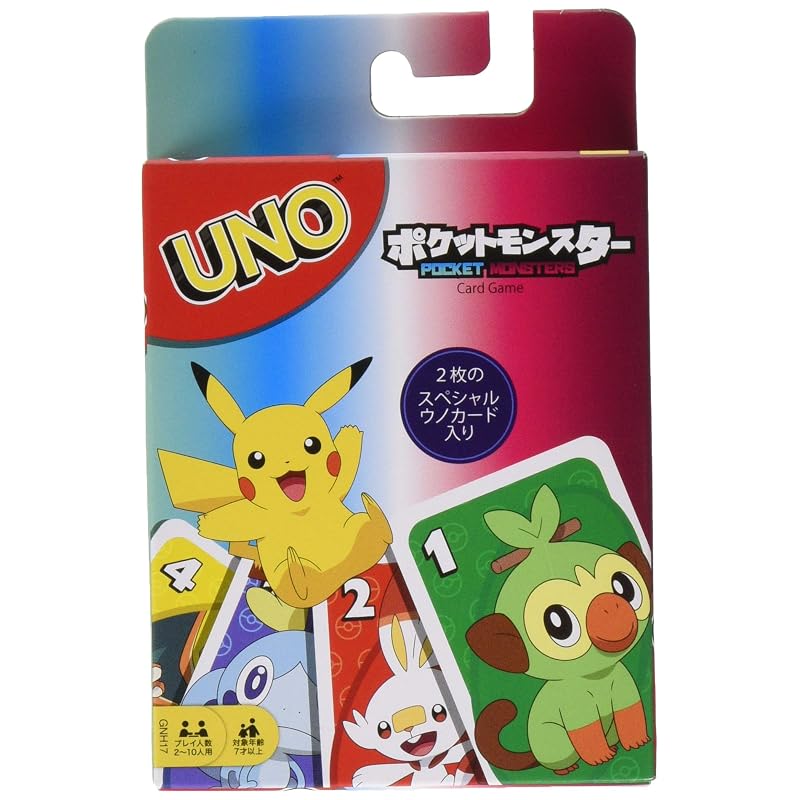 Mattel Game UNO Pokémon Card Game Party Game 2-10 Players Ages 7+ Pokémon GNH17