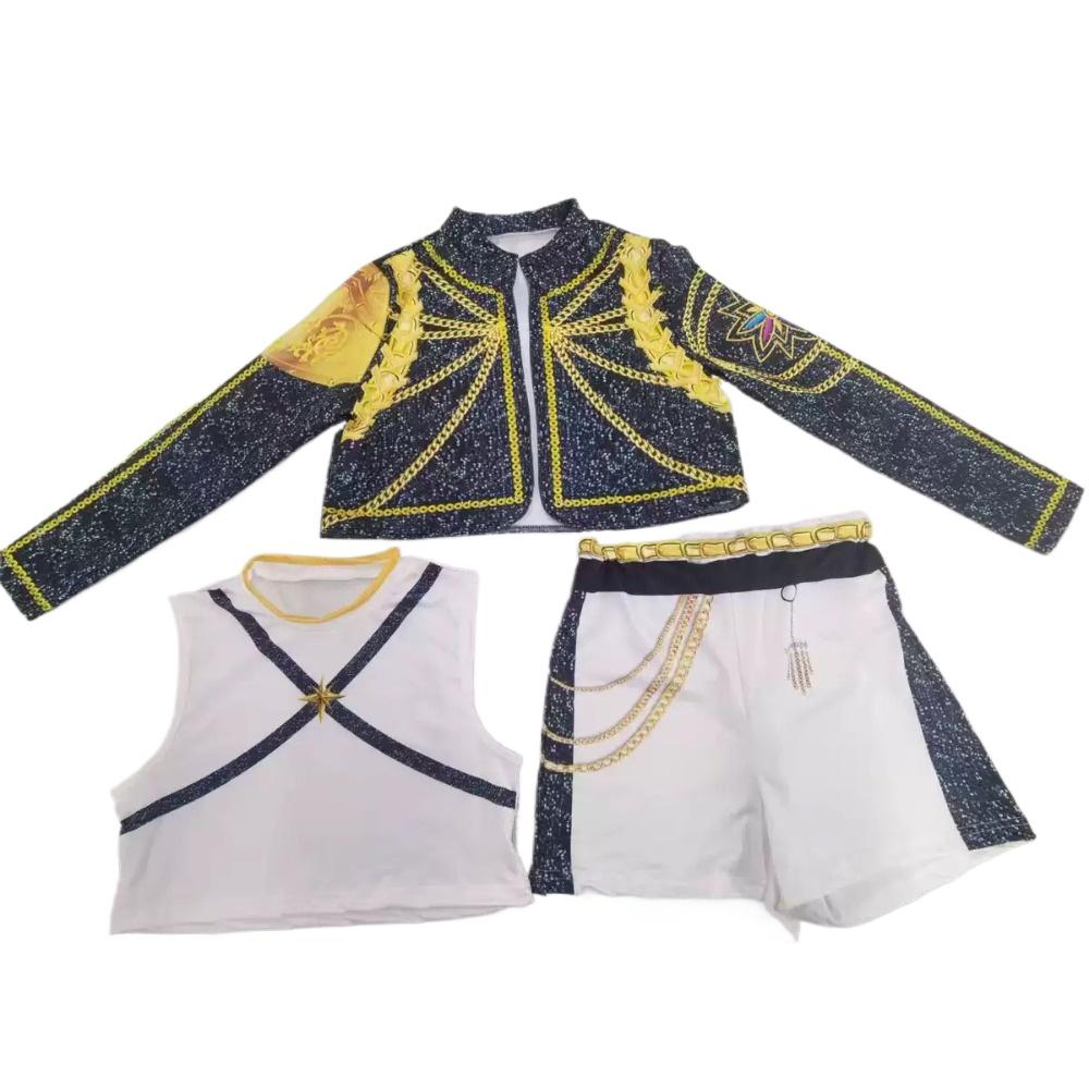 Set 3 Piese Costum Rumi Cântăreață Rochie de Dans Imprimare 3D Costum Halloween Crăciun Fete Cosplay Ținute Fancy pentru Spectacol pe Scenă