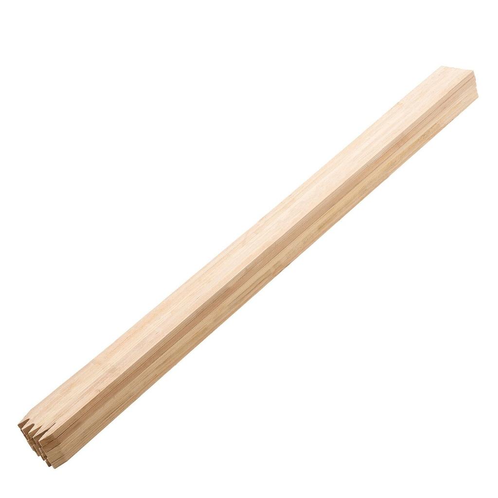 Wooden Garden Stakes, 25 Pcs 17.53×12.7×1219.2 mm Survey Grading Stakes, Garden Ground Stake with Sharp Point, Fir Wood Plant Support Stake, Sign
