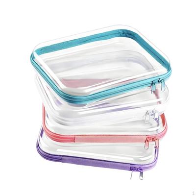 4 Pieces Clear Makeup Bags Cosmetic Bag Small with Zipper Organizing for Women Toiletry