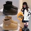 Children's Velvet Cotton Shoes 2025 Winter New Girls Socks Boots Boys Cotton Boots Warm Girls Thickened Snow Boots