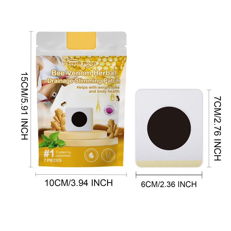 Herbal Bee Venom Body Patch 7Pcs Boost Local Flow Accelerate for Contouring Massage