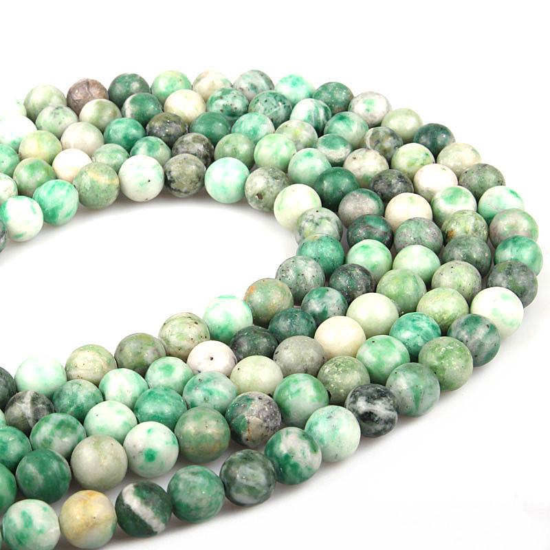 Natural Qinghai Jade Round Beads for DIY Jewelry Making - Handmade Semi-finished Accessories