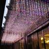 Outdoor LED Waterfall Icicle Lights - Starry Sky, Colorful & Waterproof for Christmas Decoration