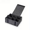 1PC felt plate storage bag, picnic camping tableware layered portable storage box, thickened storage box