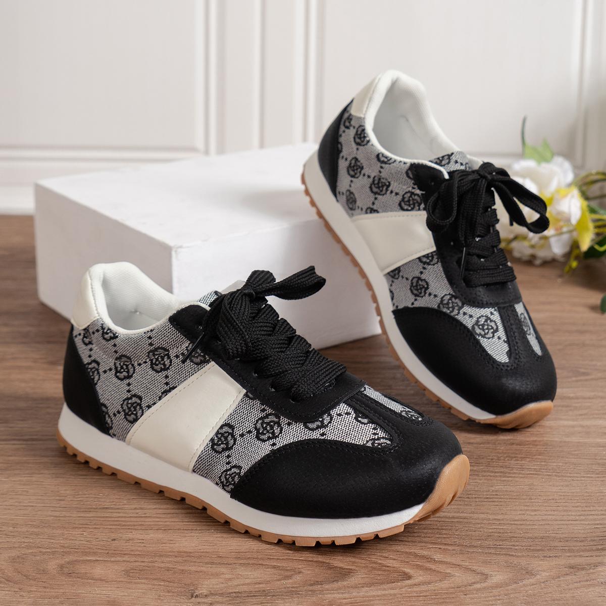 

Тренд 2024 Весна Новые Кроссовки Женские На Шнуровке Вулканизированная Обувь Противоскользящая Удобная Баскетбольная Обувь Zapatos De Mujer 36 чёрный