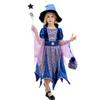 Witch Dress For Girls With Bohemian Style And Candy Bag For Halloween Events