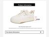 2025 Spring Women's Breathable White Sneakers - Versatile Korean-Style Thick-Soled Casual Shoes