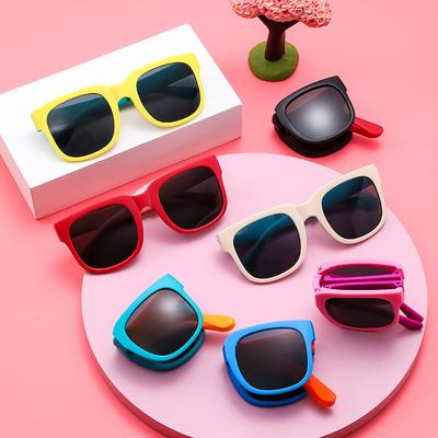 Folding Children'S Sunglasses Boys And Girls Uv Protection Children'S Sunscreen Glasses Baby Sunglasses
