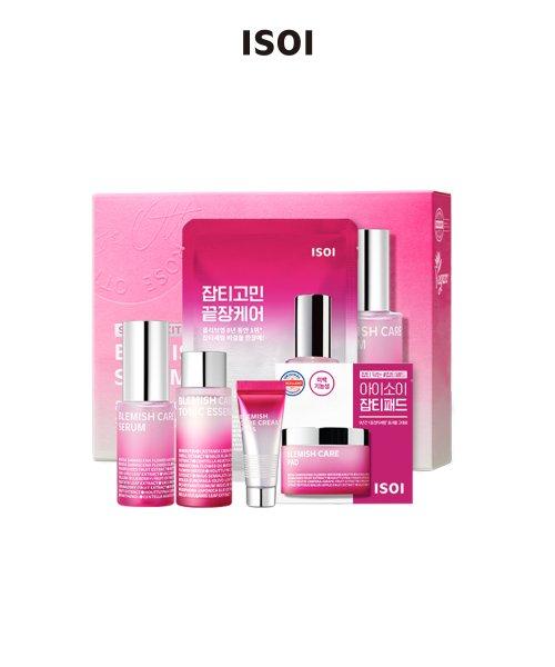 isoi Blemish Care Up Serum 15ml Special Kit (+Tonic 15ml +Cream 7ml +Mask 1pc +Pads 2pcs) FREE