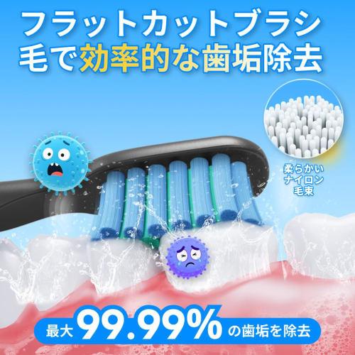 Rechargeable Electric Toothbrush for Kids, Sonic & Soft Brush, 3 Modes, IPX7 Waterproof, Suitable for Bathtime, For Ages 3+ (Astronaut, Black)