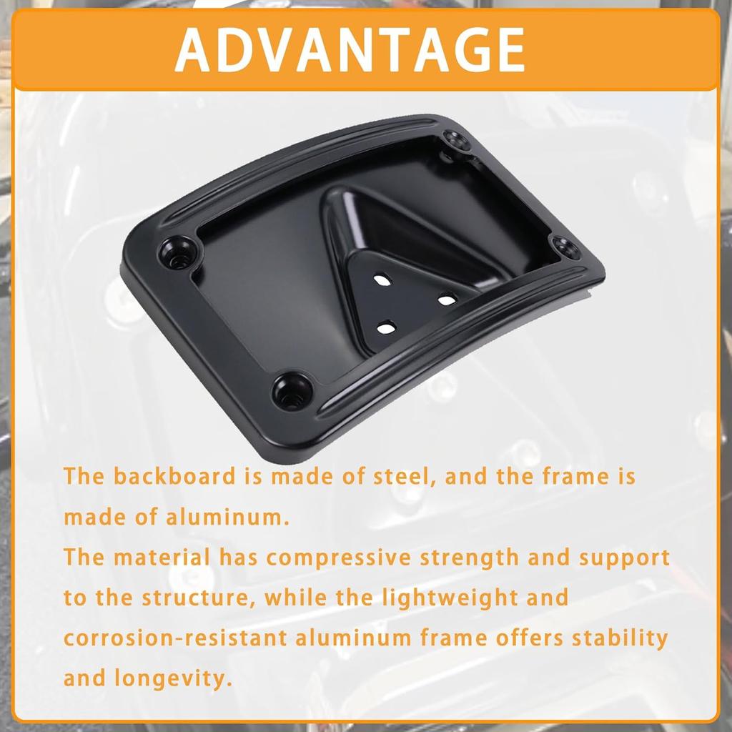 3148 Curved Laydown License Plate Mount With Frame Fit For Harley Davidson License Plate Mount Truck Bracket 3-Hole Relocation Kit