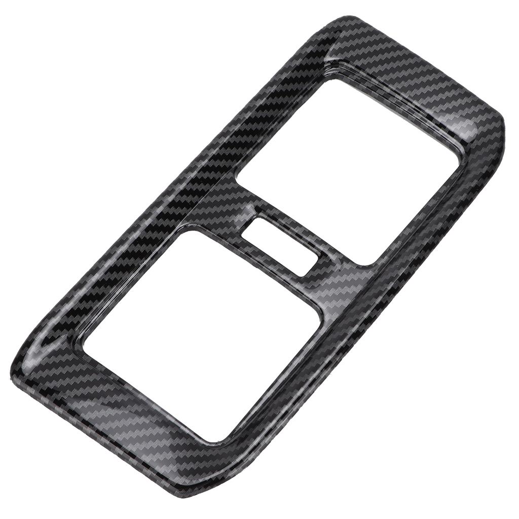 Rear Air Conditoner Outlet Vent Cover Panel Trim Carbon Fiber Style Decoration Replacement for RAV4