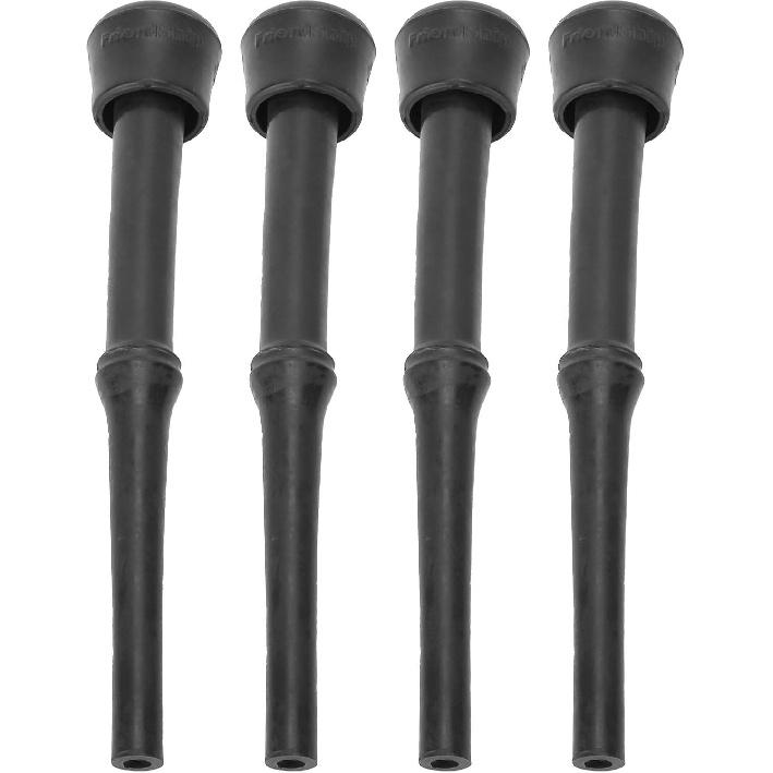 Fdit 4Pcs Rubber Milking Liner Goat Cattle Use Milking Liner Parts Milking Machine Accessories for Breeding Industry(Black)