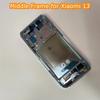 Middle Frame For Xiaomi 13 Front Frame Chassis Middle Housing Bezel + Side Buttons Smartphone LCD Frame MI13 Repair Parts