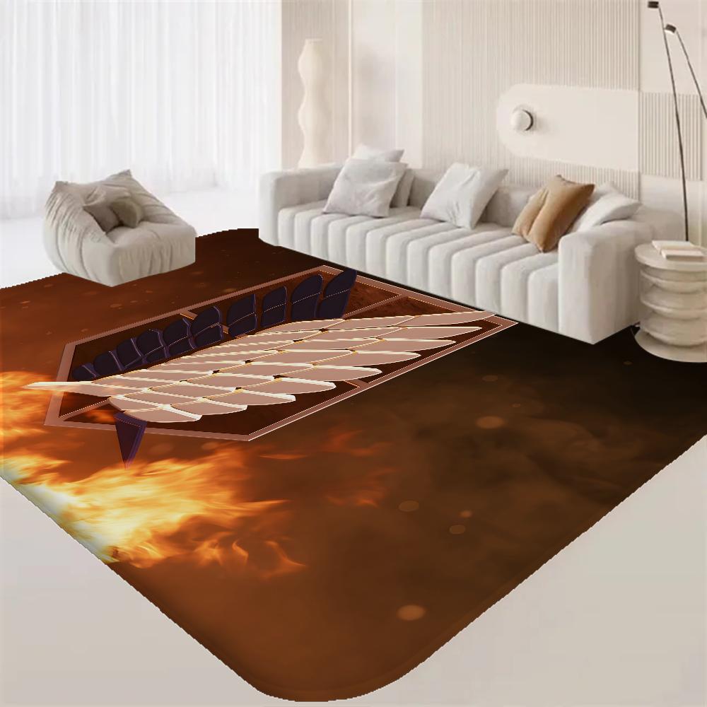

A-Attack on T-Titan Room Mats Retro Multiple Choice Living Room Kitchen Rug Non-Slip Welcome Rug 40x60cm