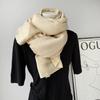 Wholesale Solid Color Scarf Winter Versatile Cashmere Scarf Fashion Pleated Warm Long Scarf Shawl Scarf Wholesale