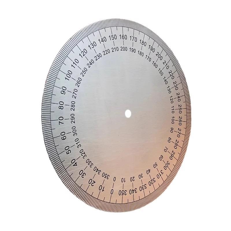 NEW Diameter:160mm Inner D:6mm Thickness:2mm Industrial Measuring Disc Stainless Steel Angle Disc Mechanical Fittings